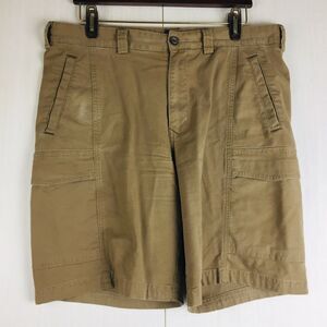 TOMMY BAHAMA Men's Brown Cargo Cotton Flat Front Shorts Vacation Resort Beach 34